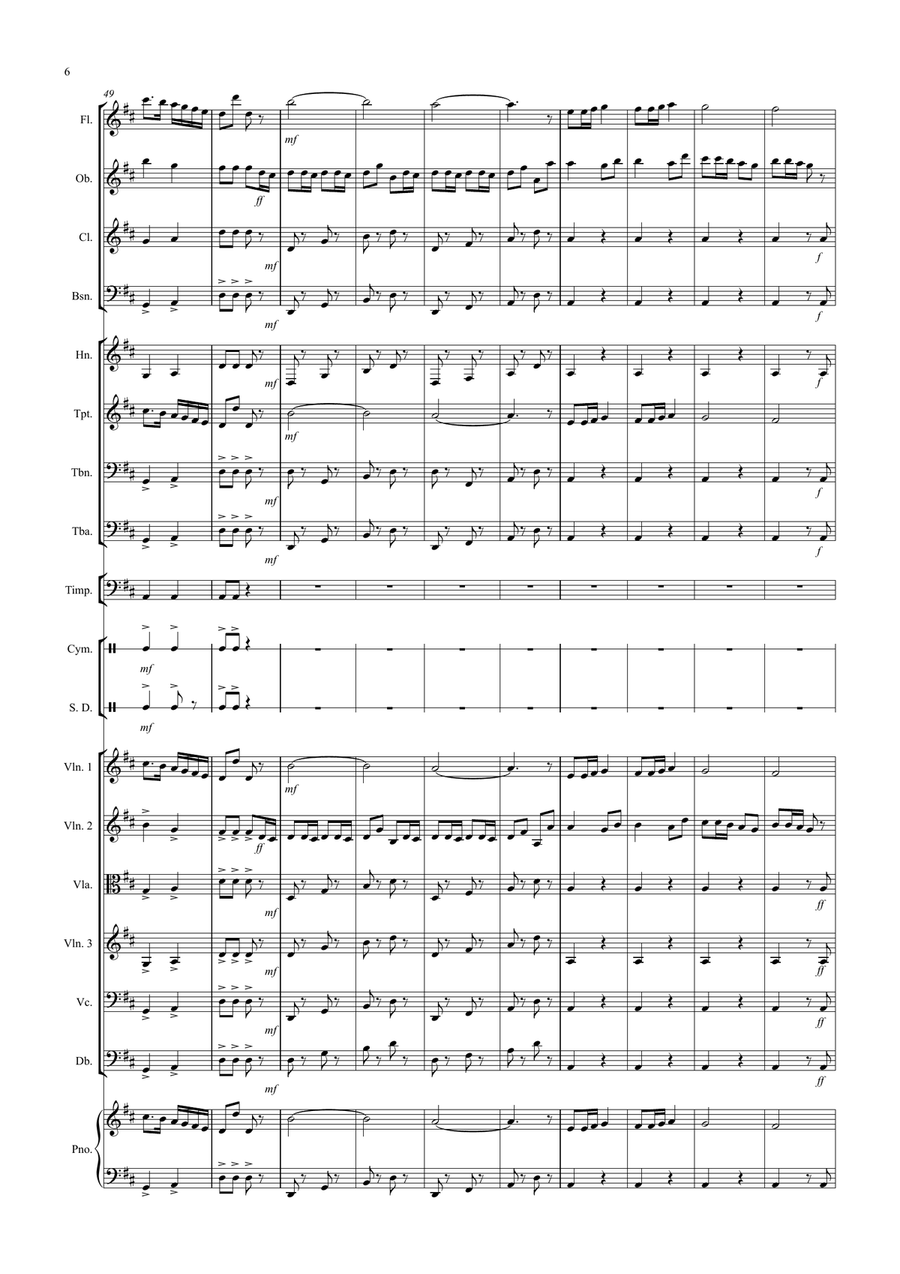 Radetzky March for School Orchestra Full Orchestra scores gallery preview page 6