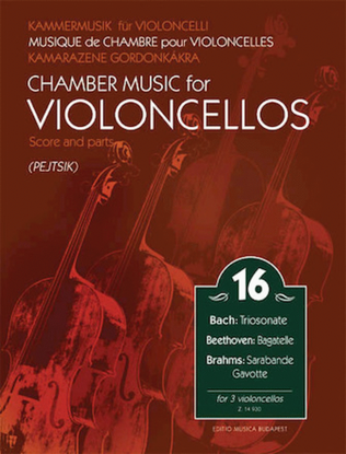 Book cover for Chamber Music for Violoncellos Volume 16