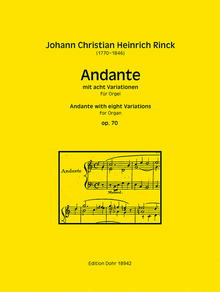 Andante mit acht Variationen für Orgel op. 70
