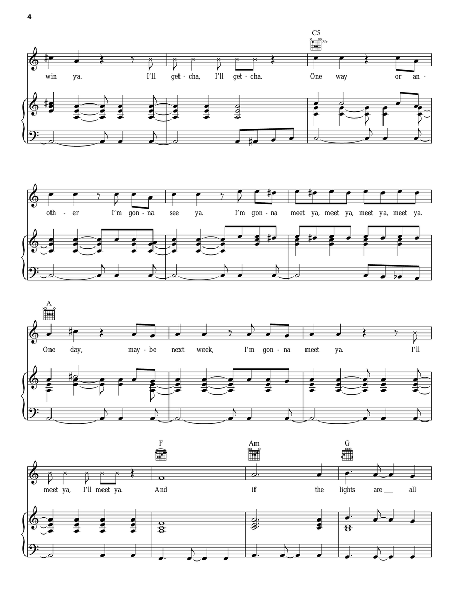 One Way Or Another (Teenage Kicks) Acoustic Guitar scores gallery preview page 4