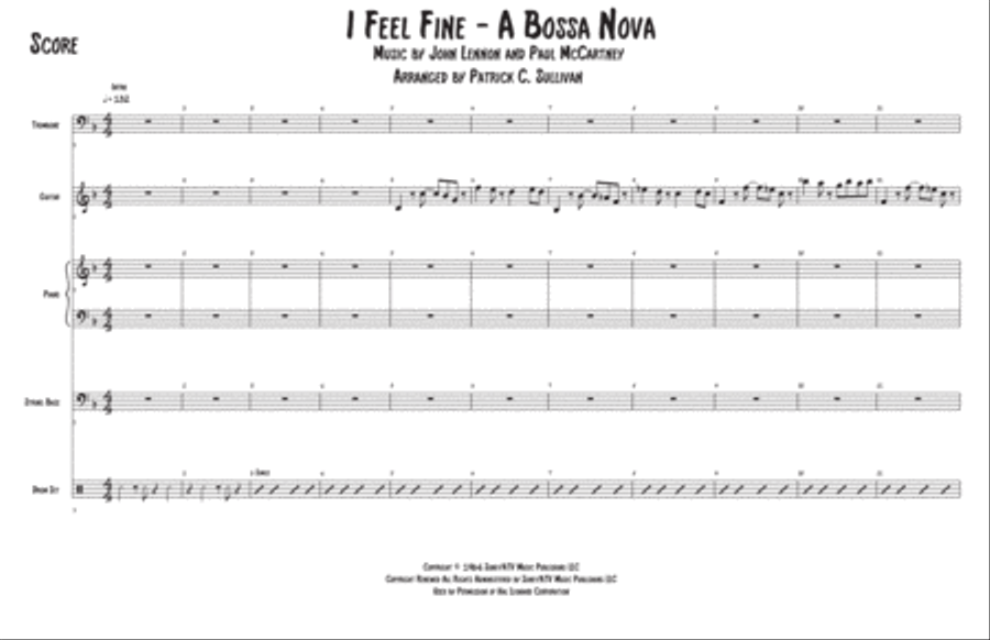 I Feel Fine Jazz Ensemble scores gallery preview page 1