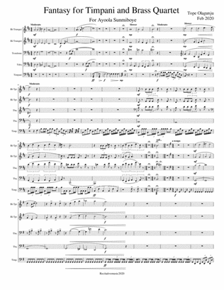 Fantasy for Timpani and Brass Quartet