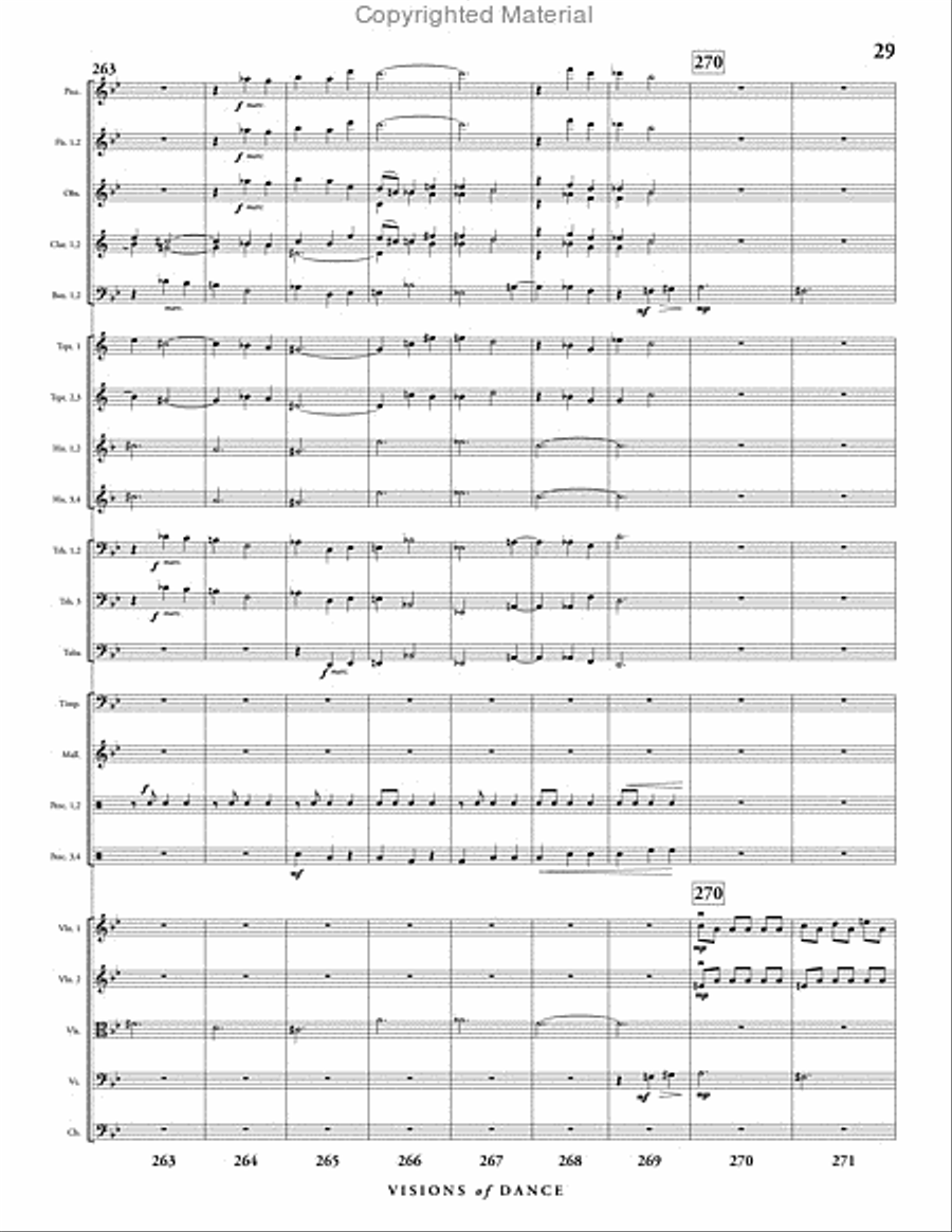 Visions of Dance Full Orchestra scores gallery preview page 30