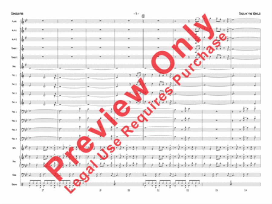 Jazzin' the World Jazz Ensemble scores gallery preview page 6