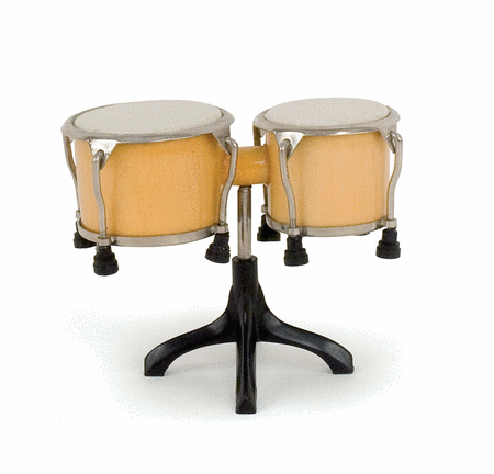 miniature instrument: bongo drums