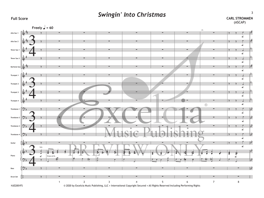 Swingin' Into Christmas Jazz Ensemble scores gallery preview page 4