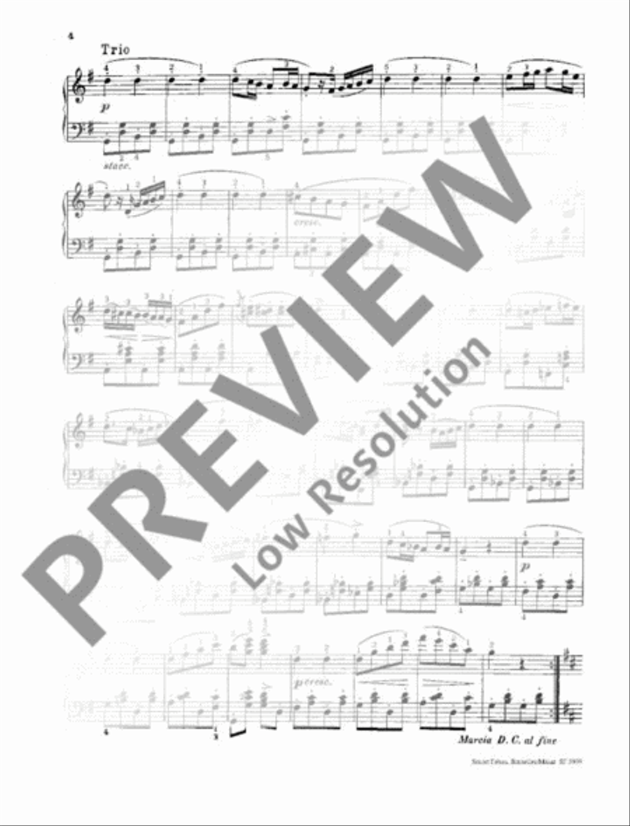 Military March Piano Solo scores gallery preview page 5