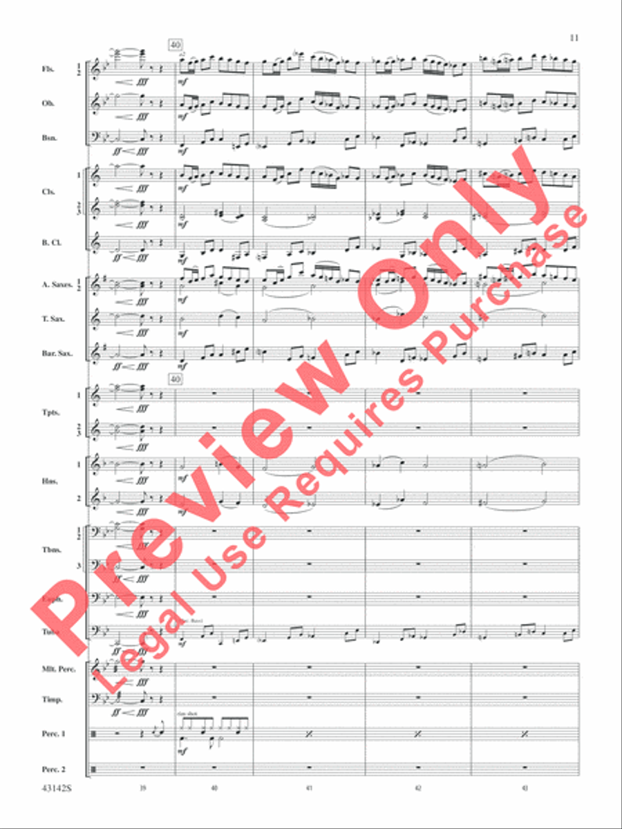 The Doors on Tour Concert Band scores gallery preview page 12