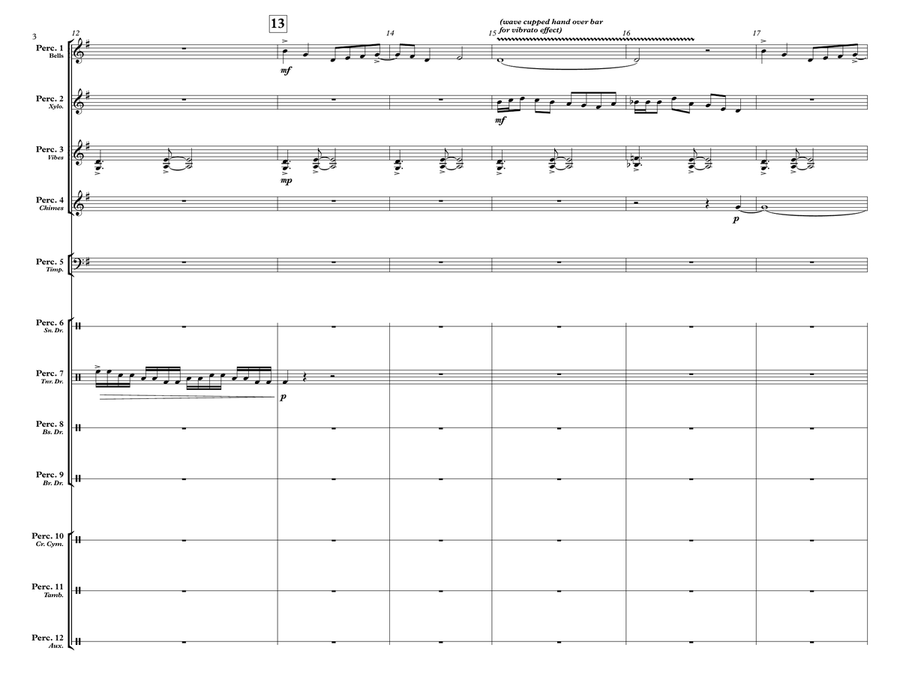 Through Perseverance We Continue Percussion Ensemble scores gallery preview page 4