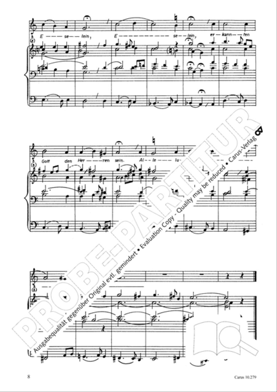 A babe is born in Bethlehem (Ein Kind geborn zu Bethlehem) 4-Part scores gallery preview page 9