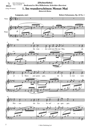Im wunderschonen Monat Mai, Op. 48 No. 1 (<br>F minor)