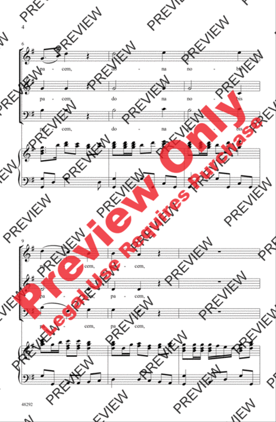 Dona Nobis Pacem Dona Nobis Pacem 3-Part scores gallery preview page 4