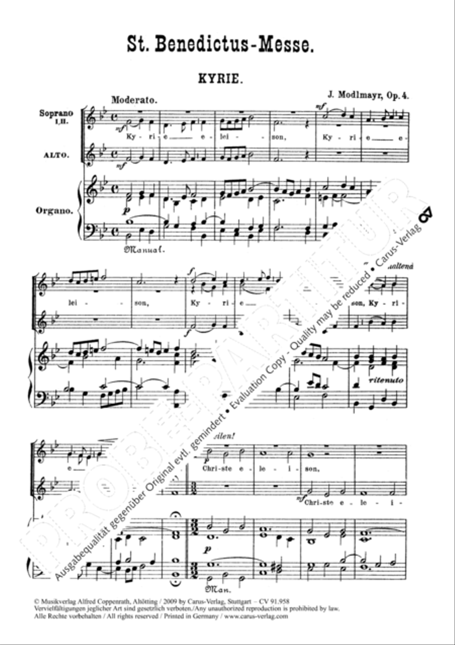 St. Benedictus-Messe SSA scores gallery preview page 2