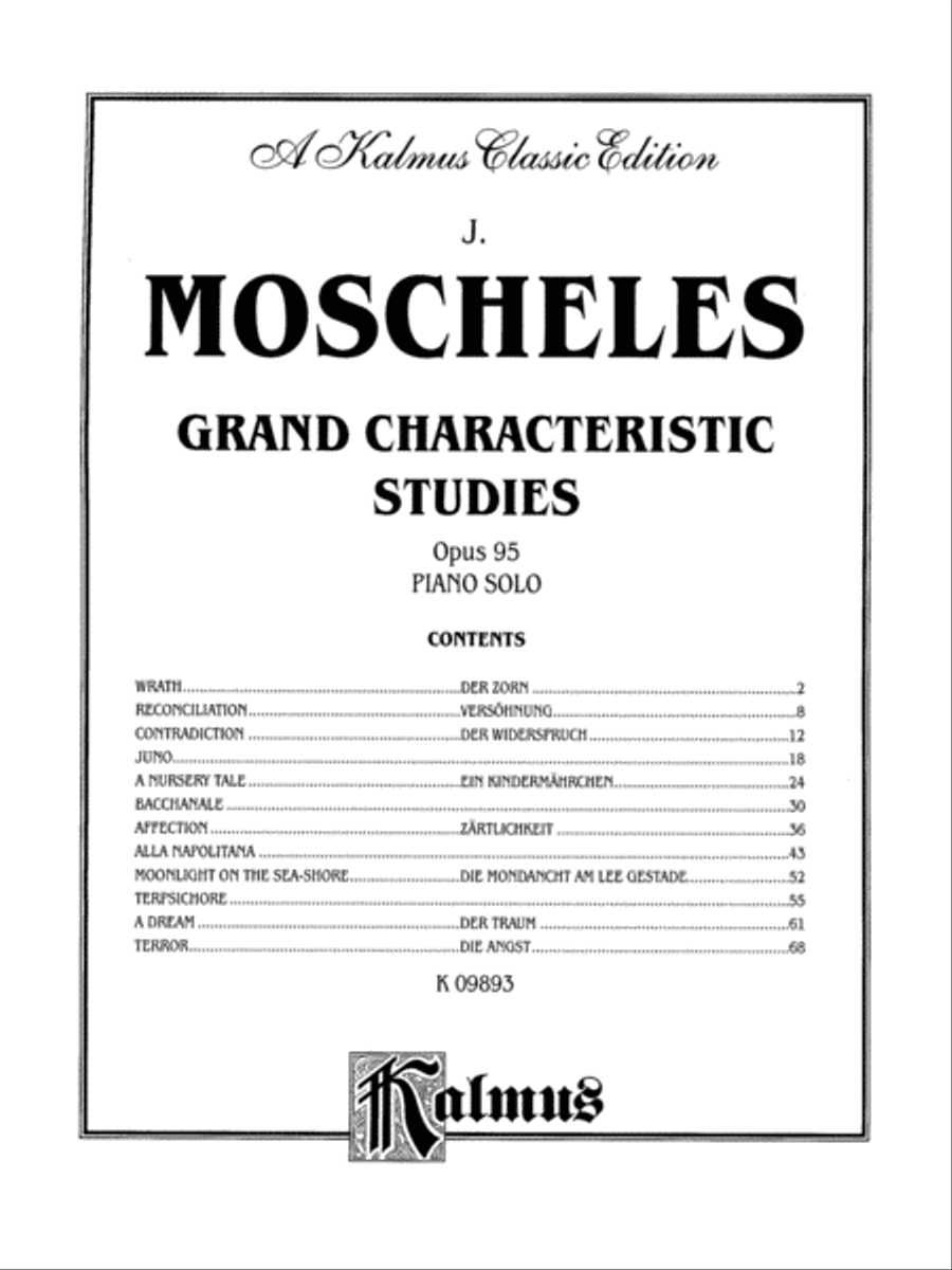 Grand Characteristic Studies, Op. 95