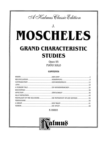 Grand Characteristic Studies, Op. 95