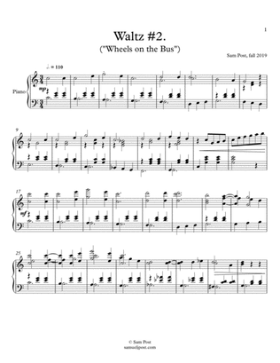 Waltz in C "Wheels", op. 39, #2
