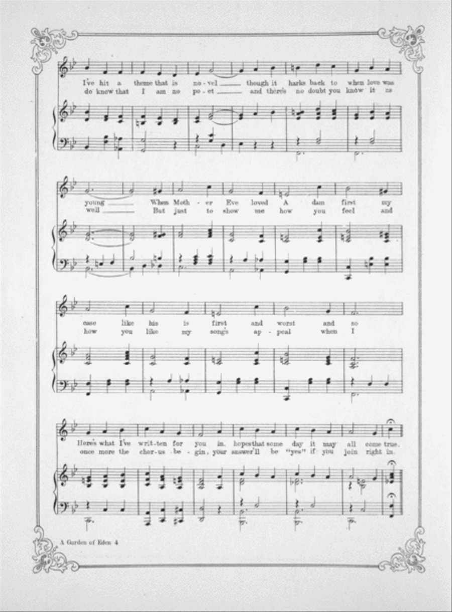 In My Garden of Eden For Two Voice scores gallery preview page 3