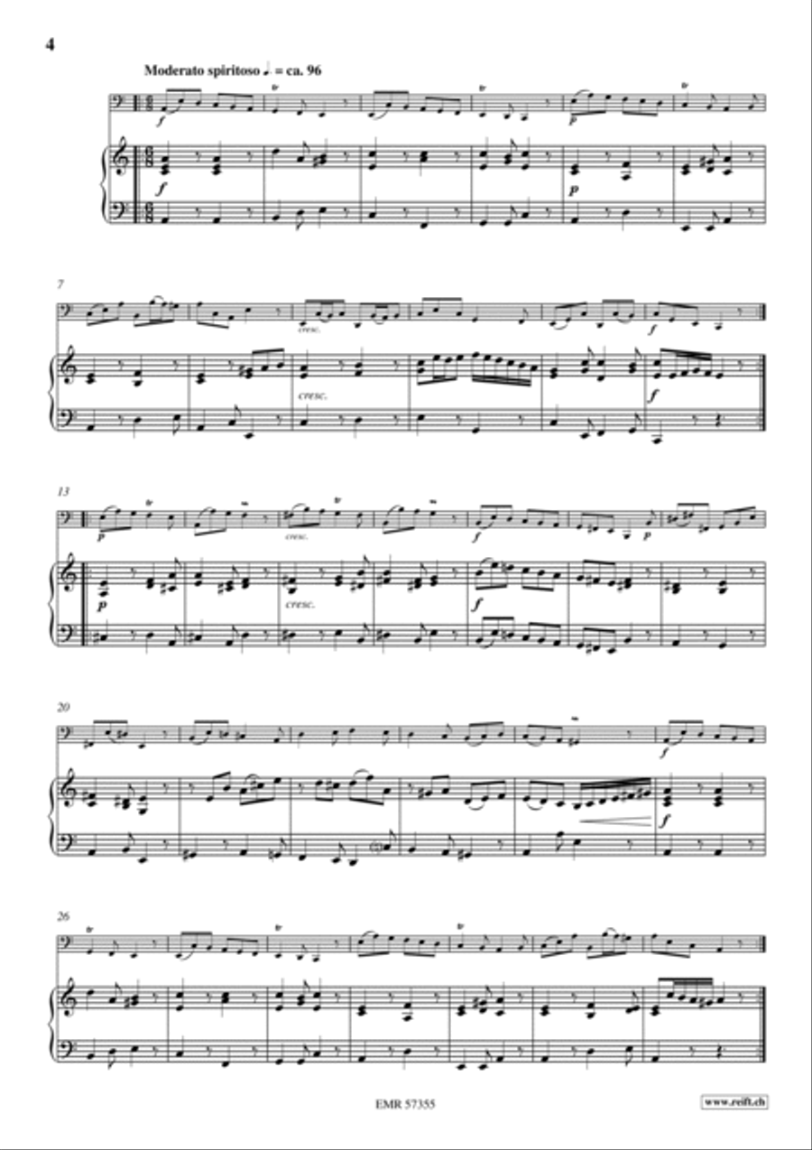 Sonata No. 1 Trombone scores gallery preview page 5