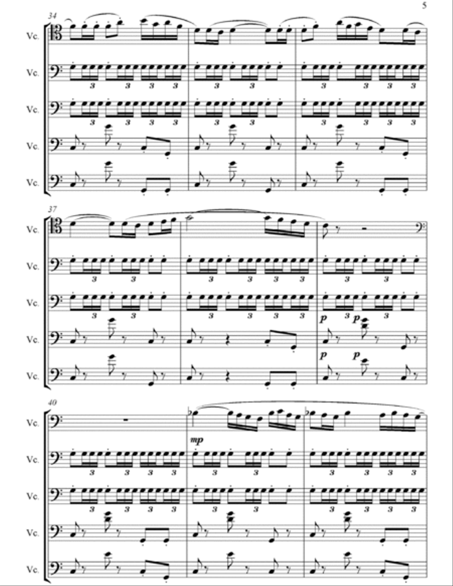 Bolero Bolero String Quintet scores gallery preview page 5