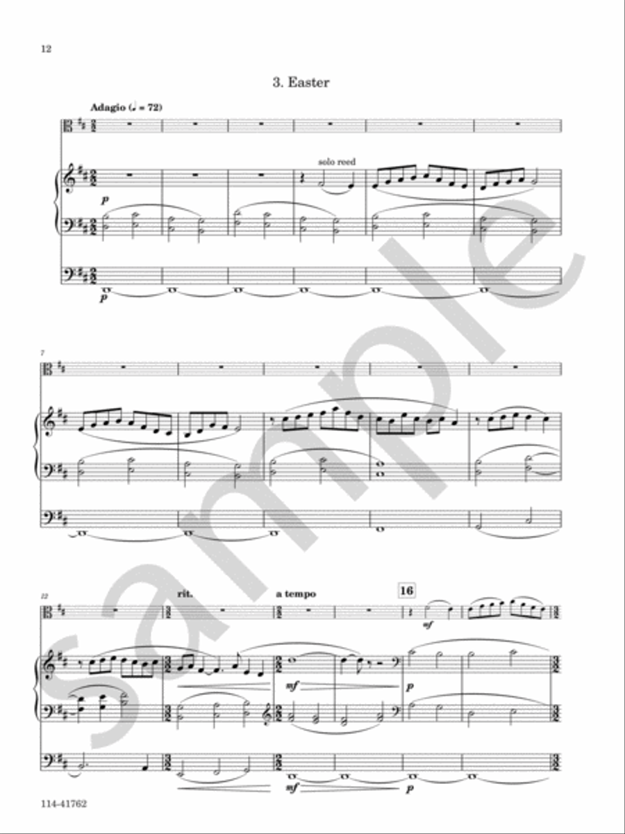 Three Meditations Chamber Music scores gallery preview page 7