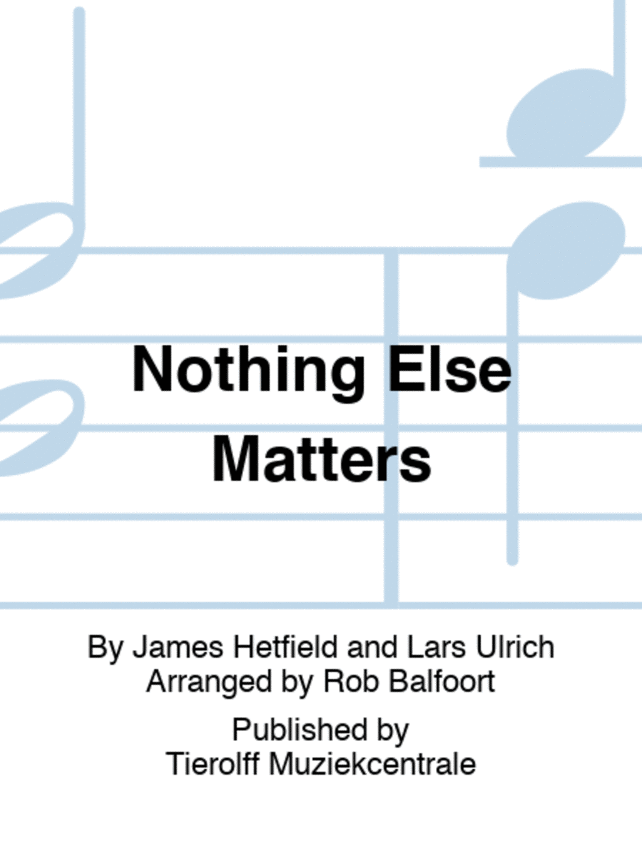Nothing Else Matters Concert Band scores gallery preview page 1