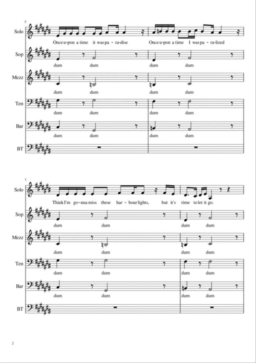 Slide Away A Cappella scores gallery preview page 2
