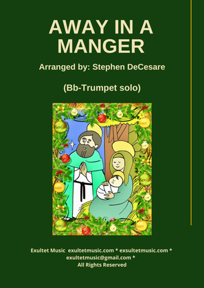 Book cover for Away In A Manger (Bb-Trumpet solo and Piano)