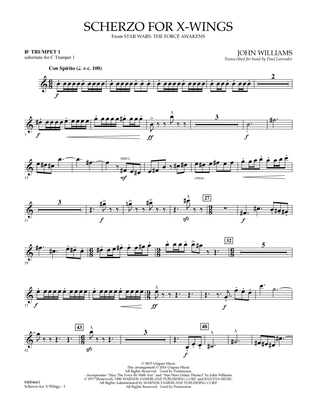 Scherzo for X-Wings - Bb Trumpet parts - Bb Trumpet 1 (sub. C Tpt. 1)