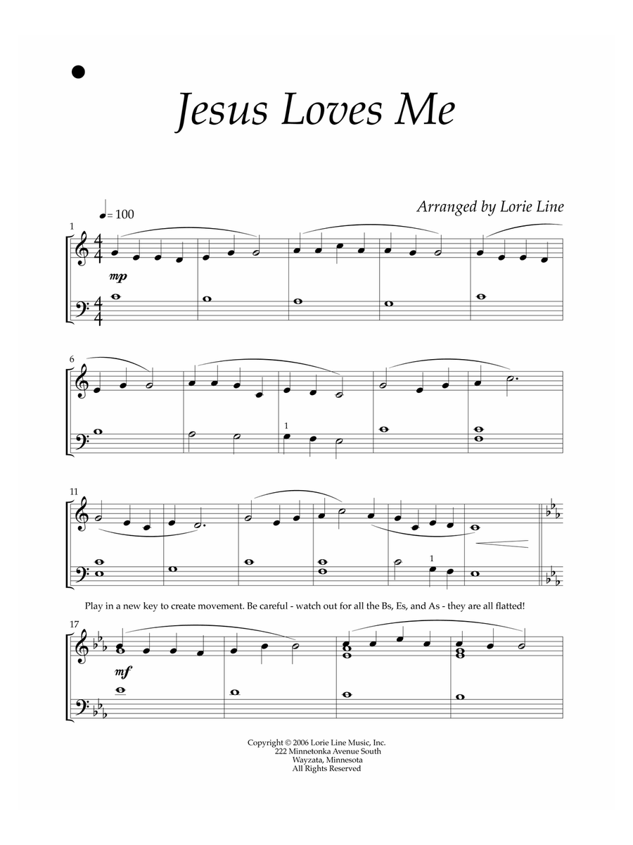Jesus Loves Me - EASY! Easy Piano scores gallery preview page 2