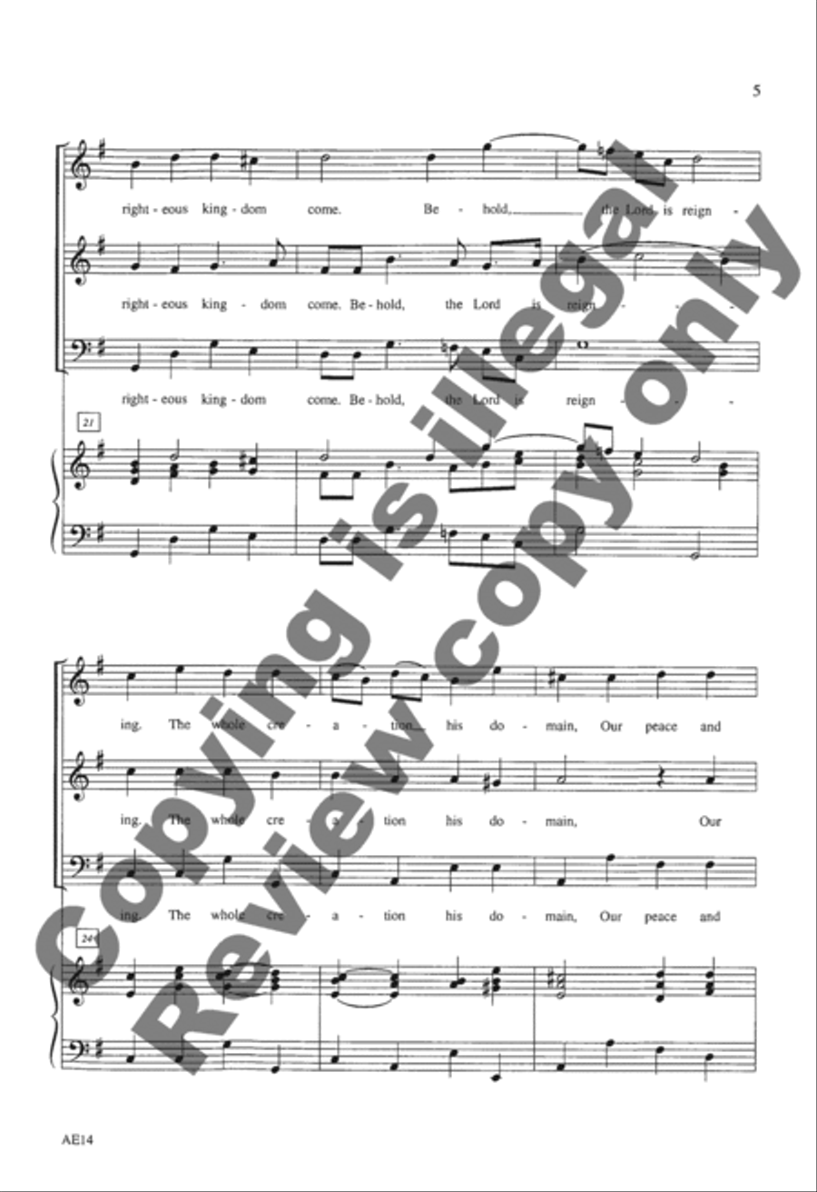 Sing to the Lord Sing to the Lord 3-Part scores gallery preview page 6