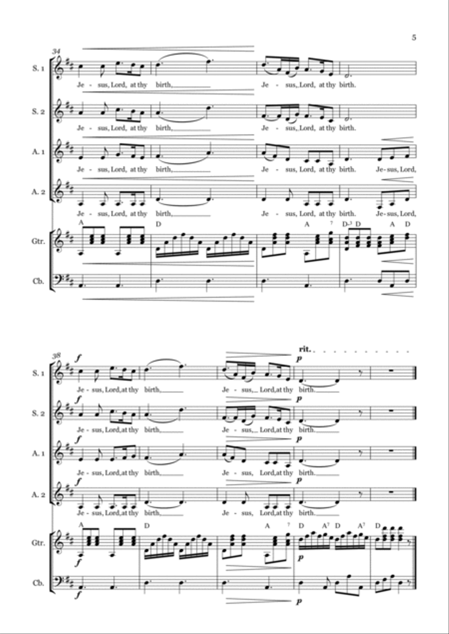 Silent Night Silent Night SSAA scores gallery preview page 5