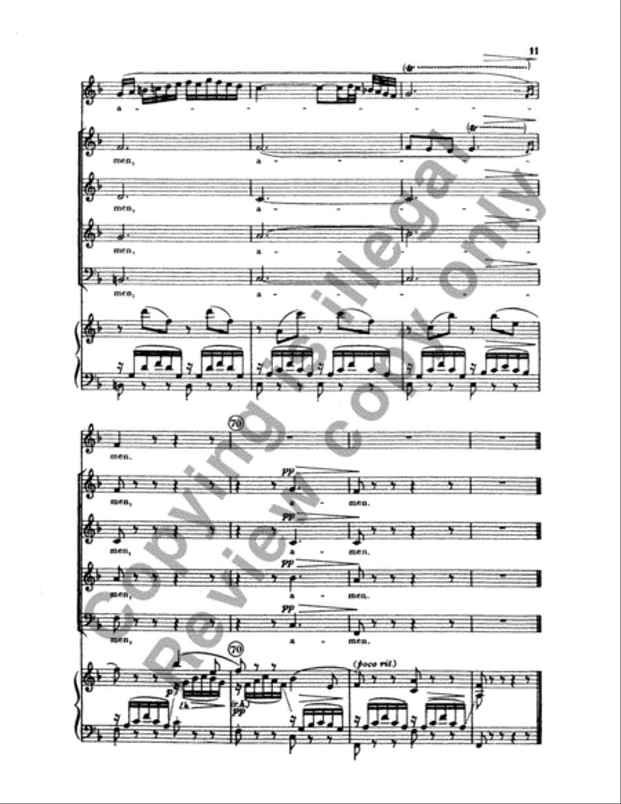 Vesperae solennes de Confessore: Laudate Dominum (O Praise Jehovah), K. 339 4-Part scores gallery preview page 19
