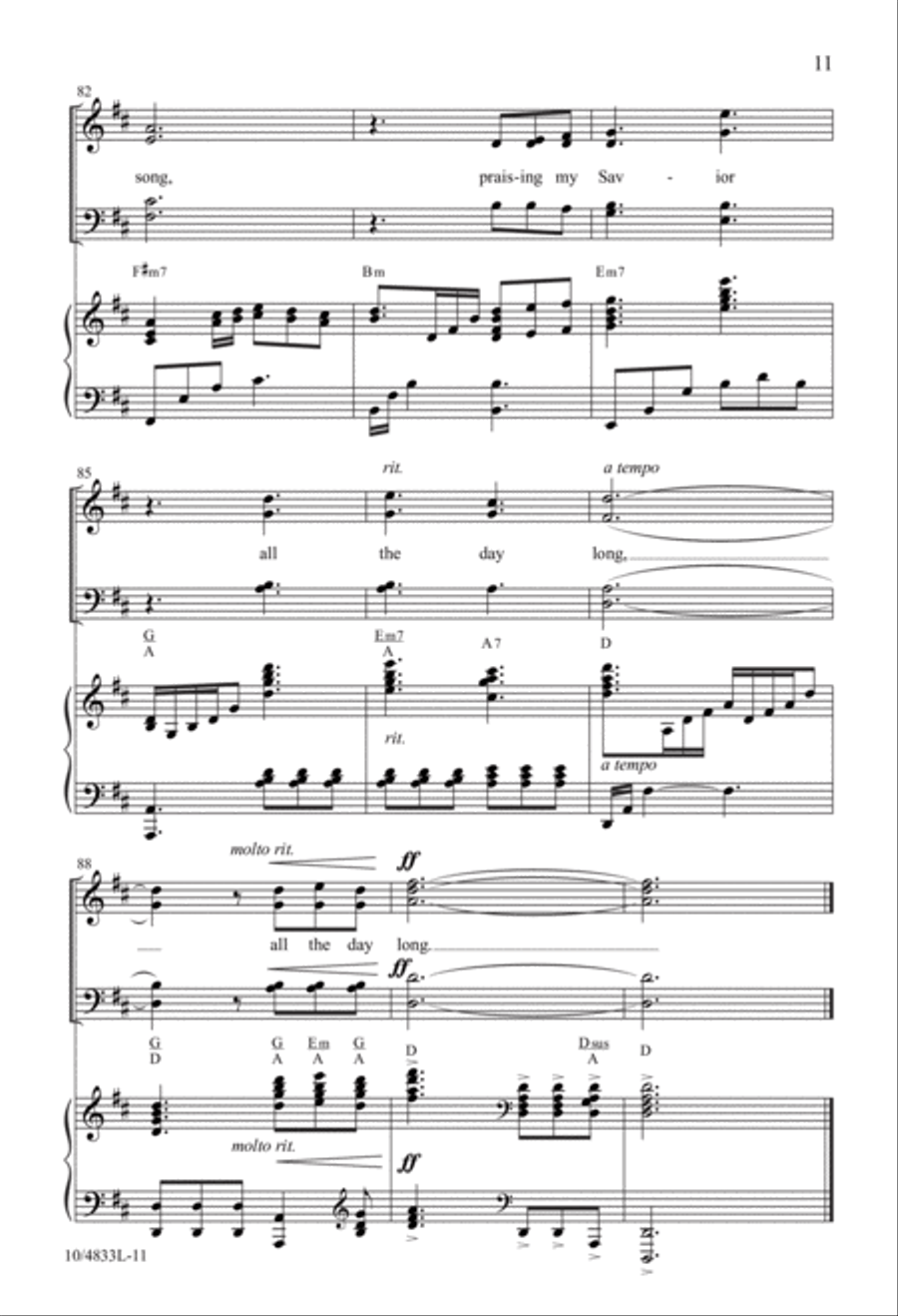 Blessed Assurance Blessed Assurance 4-Part scores gallery preview page 11