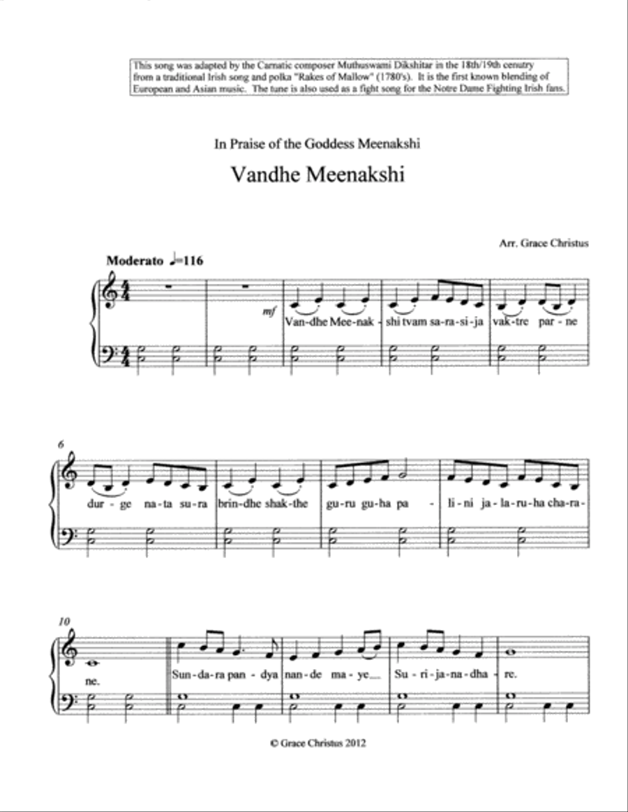 Two Indian Folk Songs Piano Solo scores gallery preview page 2