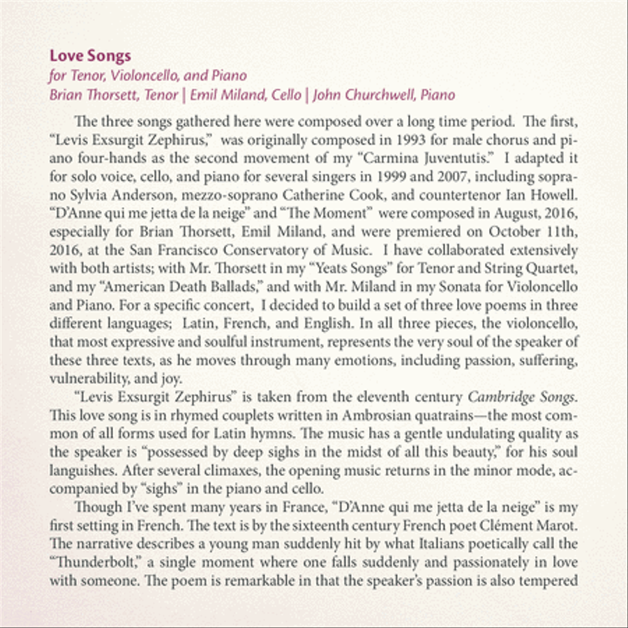 Everyone Sang: Vocal Music of David Conte Voice scores gallery preview page 9