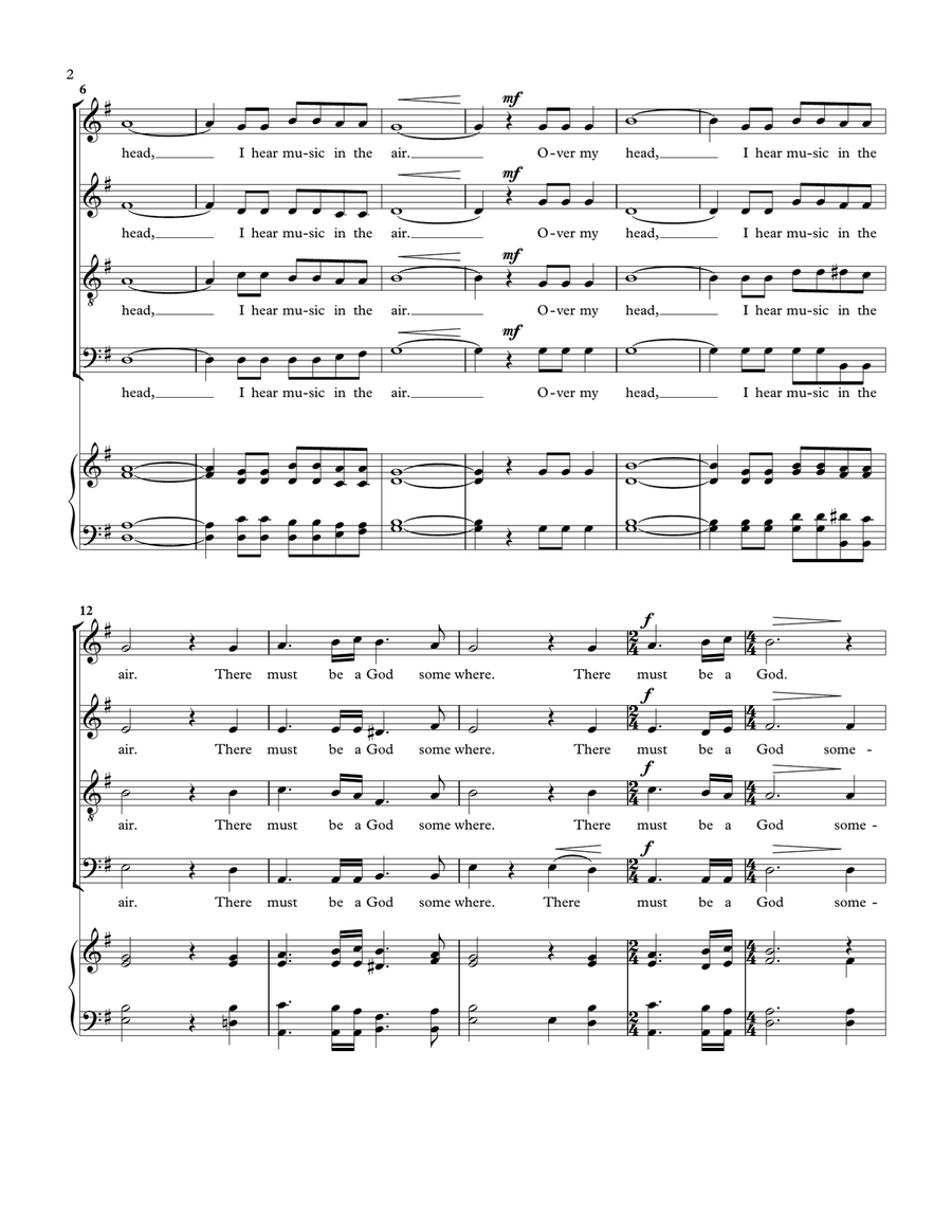 Rock 'A My Soul 4-Part scores gallery preview page 2