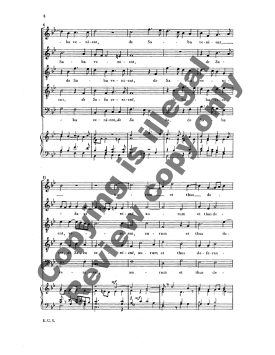 Omnes de Saba venient Omnes de Saba venient SATTB scores gallery preview page 7