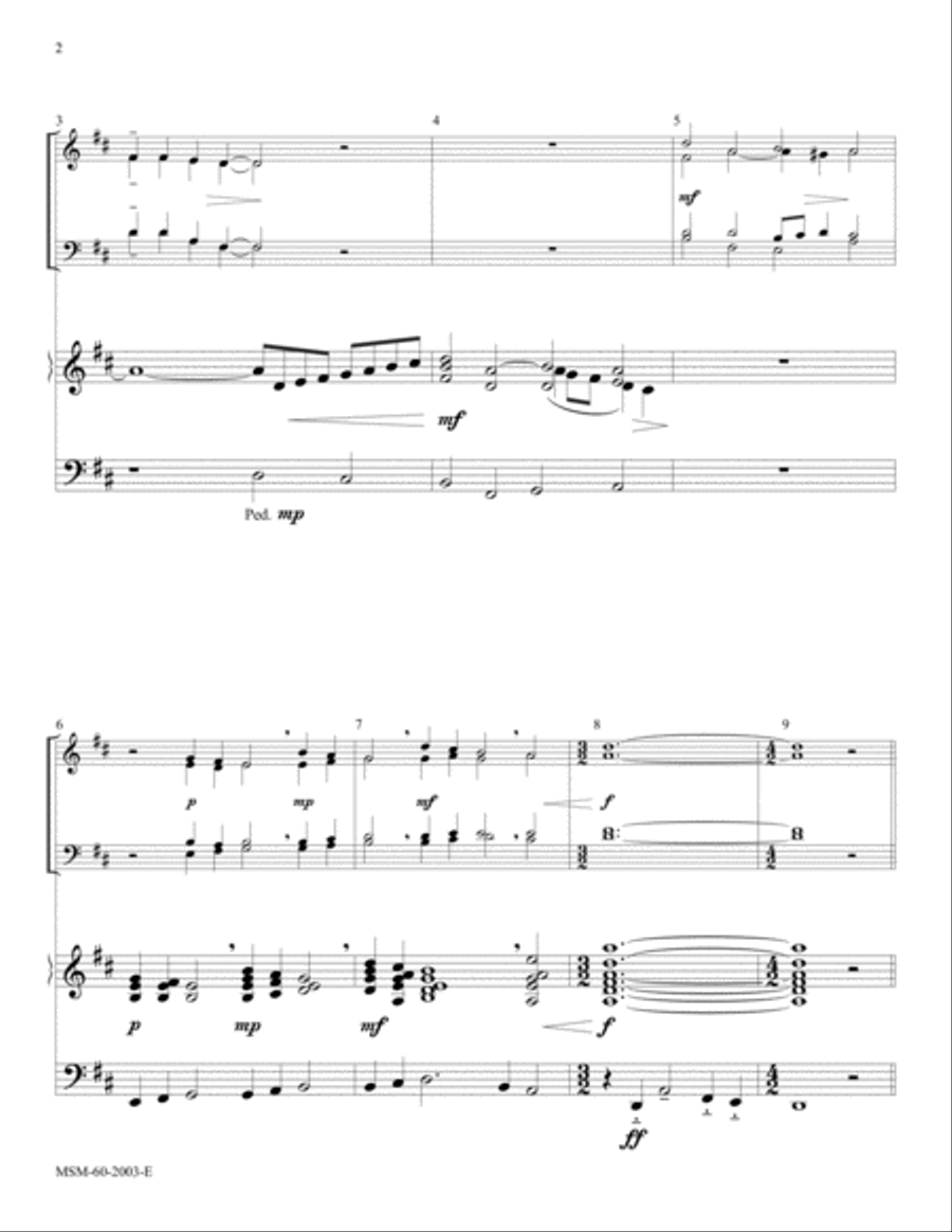 O Morning Star, How Fair and Bright (Downloadable Full Score)