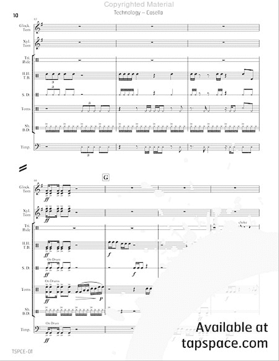 Technology Percussion Ensemble scores gallery preview page 13