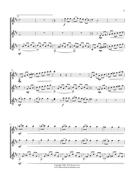 Three Entertainments (Guitar Trio) - Score and Parts image number null