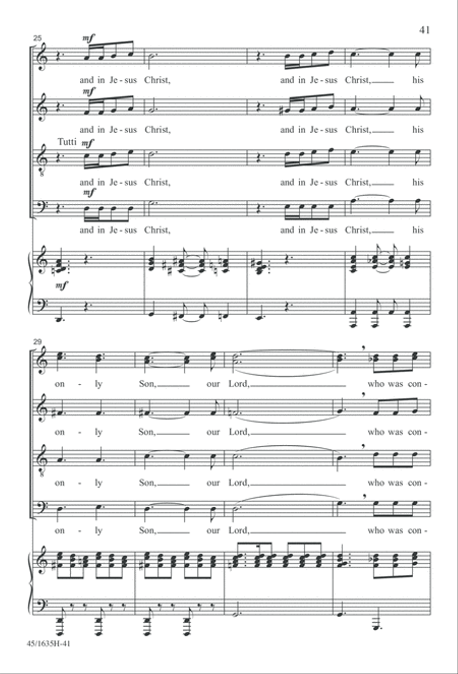 Mass: A Celebration of Love and Joy 4-Part scores gallery preview page 41