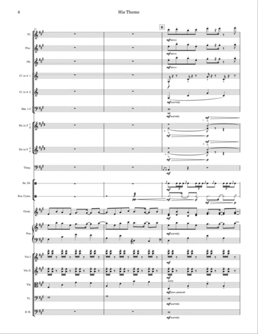 Hopes & Dreams Save The World His Theme Chamber Orchestra scores gallery preview page 4