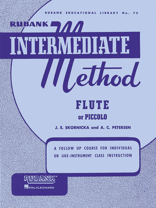 Book cover for Rubank Intermediate Method – Flute or Piccolo