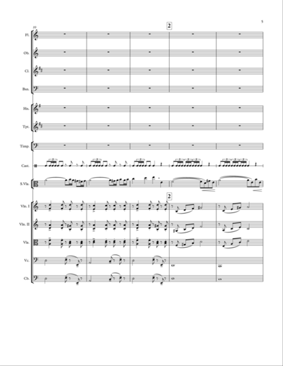 Rondo in A minor for Viola and Orchestra Chamber Orchestra scores gallery preview page 5