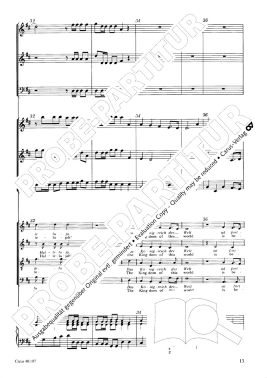 Halleluja (Jesus erschliesst uns die Schrift) 4-Part scores gallery preview page 14
