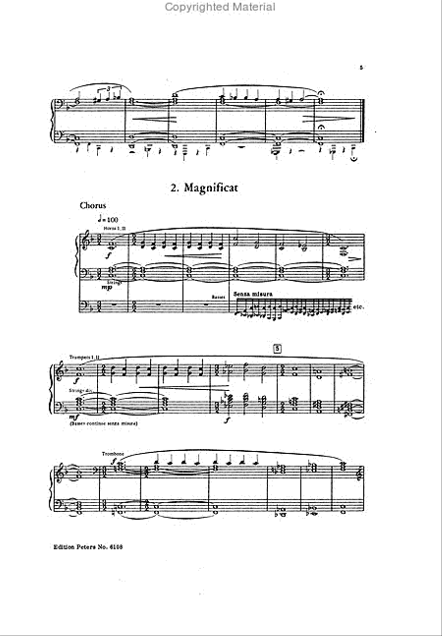 Magnificat Op. 157 (Vocal Score) 4-Part scores gallery preview page 3