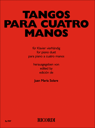 Book cover for Tangos para cuatro manos