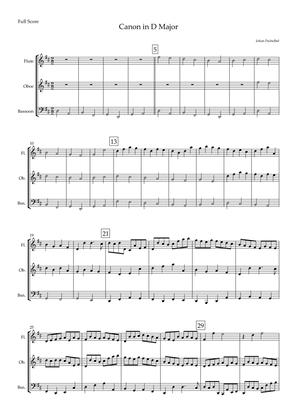 Canon in D Major (Johann Pachelbel) for Woodwind Trio
