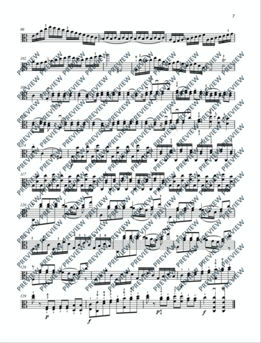 12 Studies Viola Solo scores gallery preview page 8