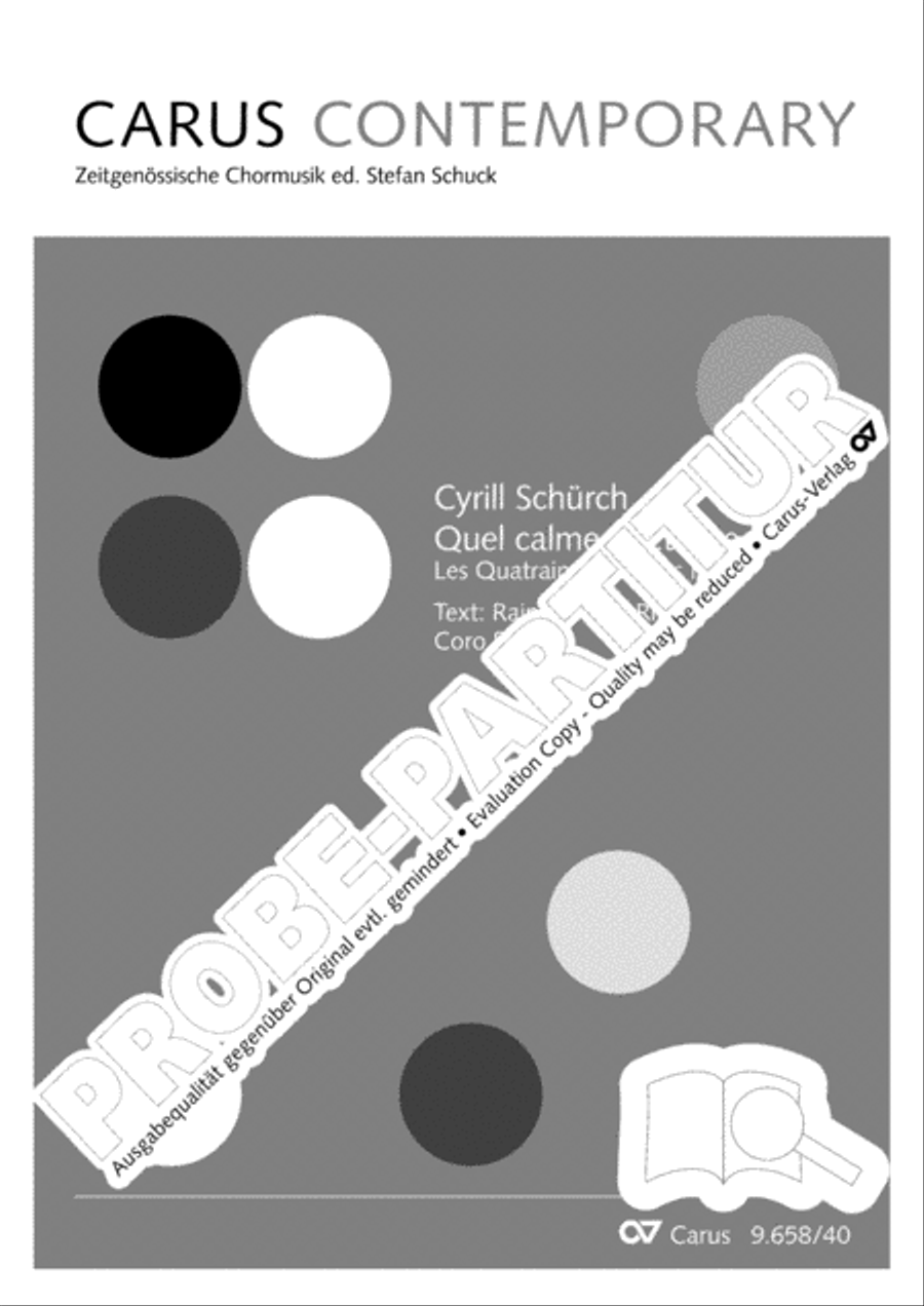 Quel calme nocturne 4-Part scores gallery preview page 2